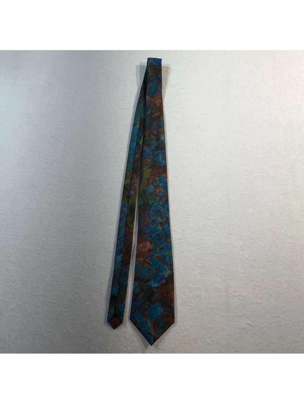 Vintage Hardy Amies London Abstract Floral Neck Tie